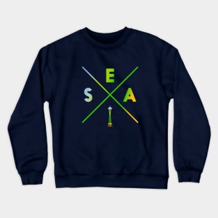 Seattle Color Pop T-Shirt Crewneck Sweatshirt